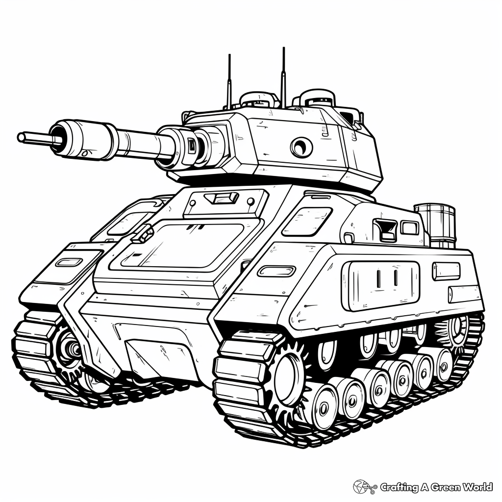 Tank coloring pages