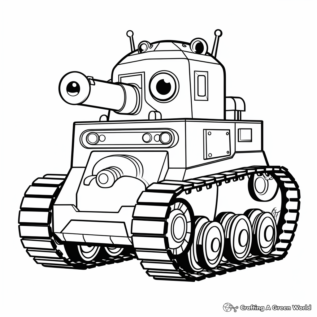 Tank coloring pages