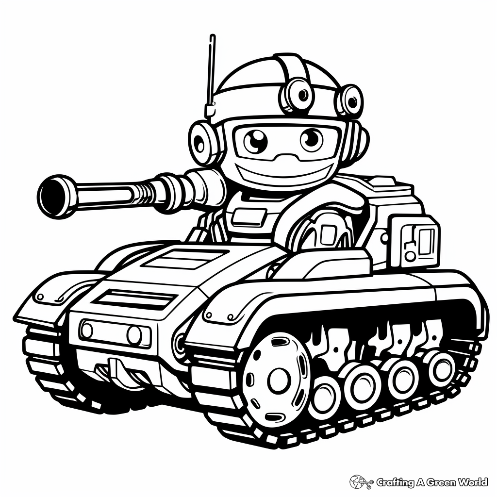 Tank coloring pages