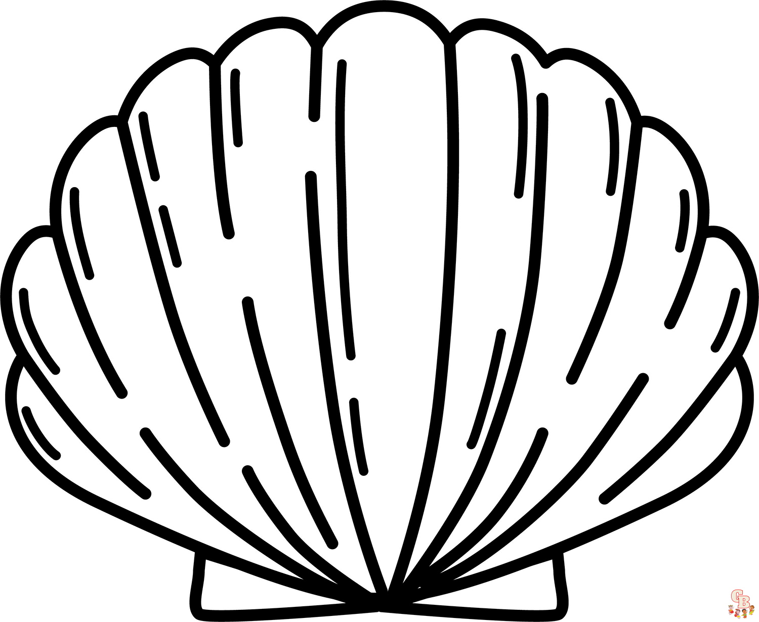 Dive into creativity with seashell coloring pages