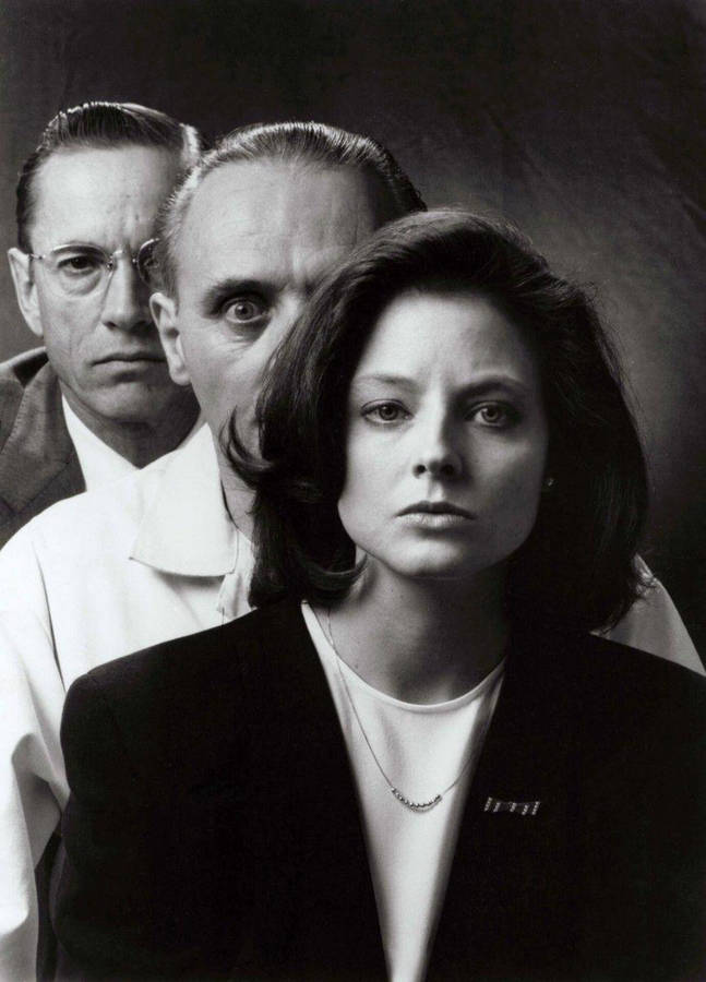 Download the silence of the lambs greyscale wallpaper