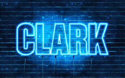 Download wallpapers clark k wallpapers with names horizontal text clark name blue neon lights picture with clark name for desktop free pictures for desktop free