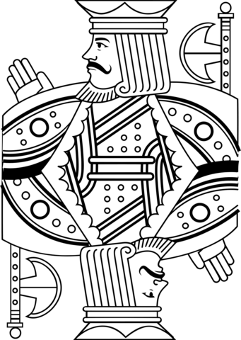 King line drawing coloring page free printable coloring pages