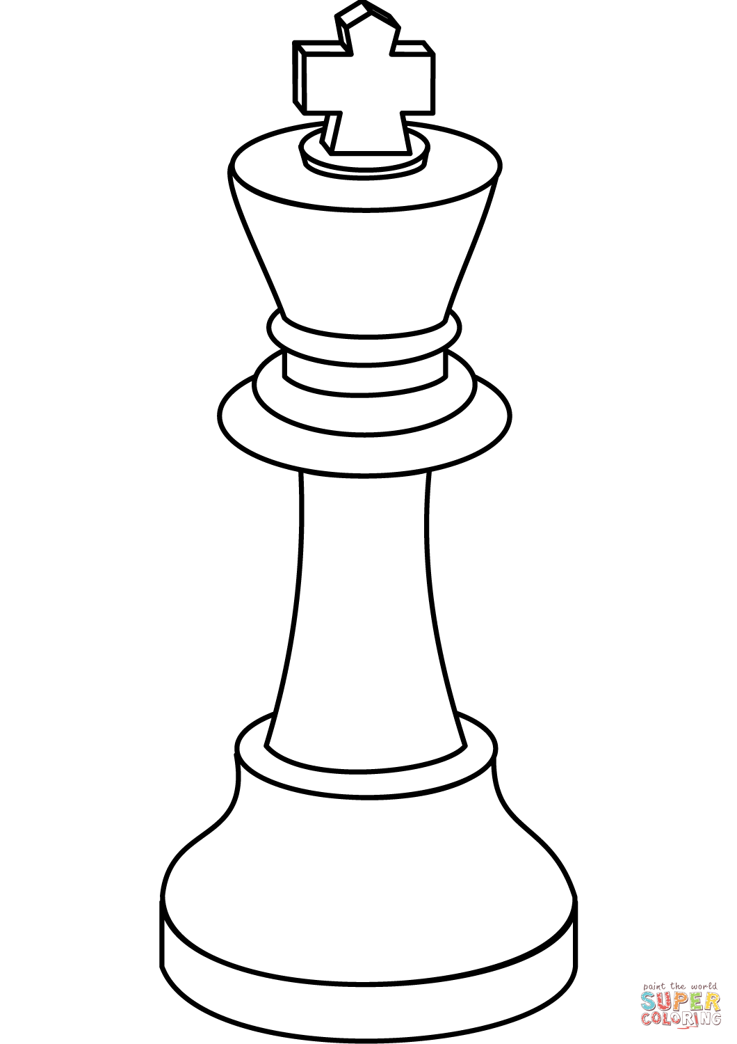 Chess king coloring page free printable coloring pages