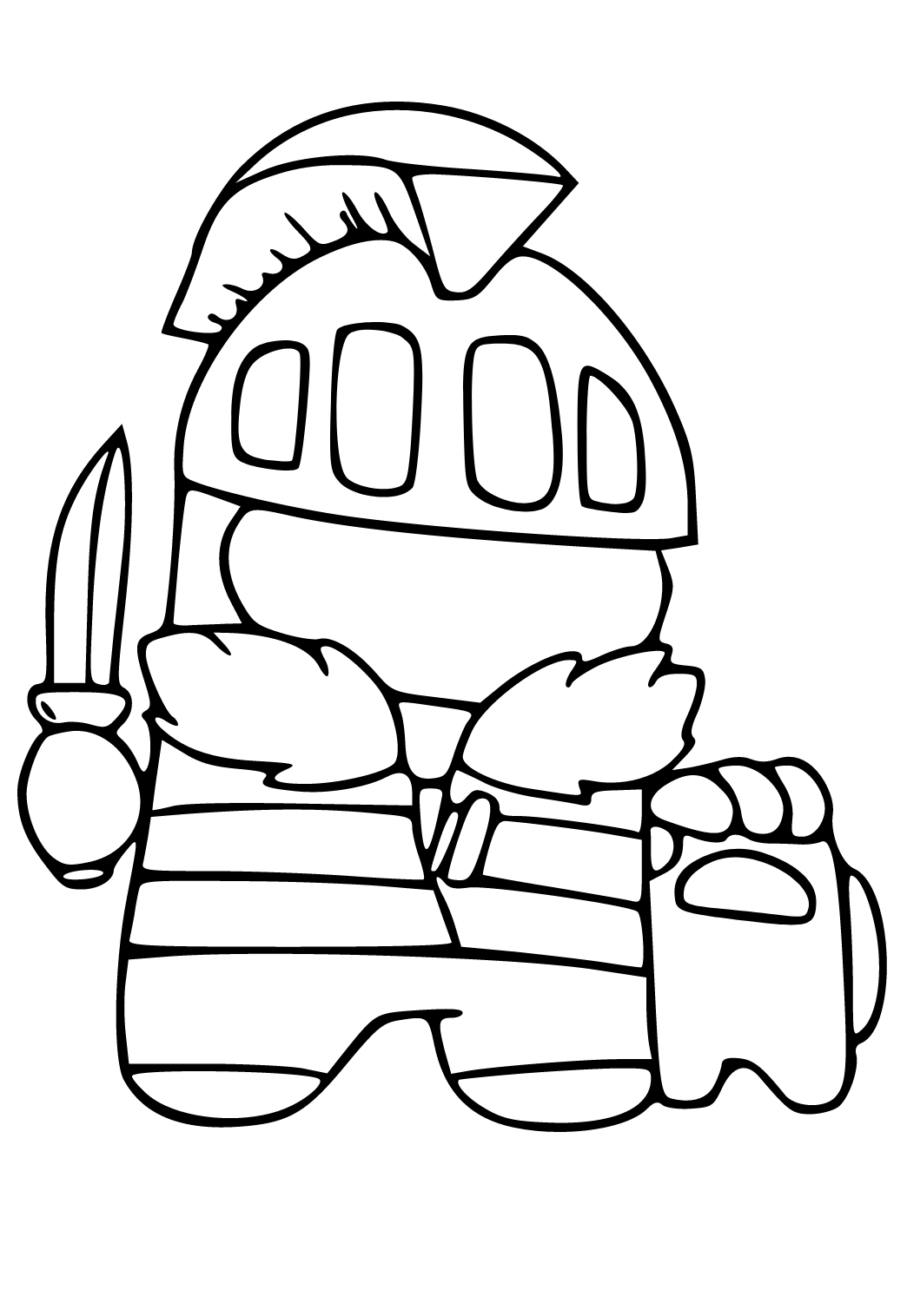 Free printable among us legionary coloring page sheet and picture for adults and kids girls and boys