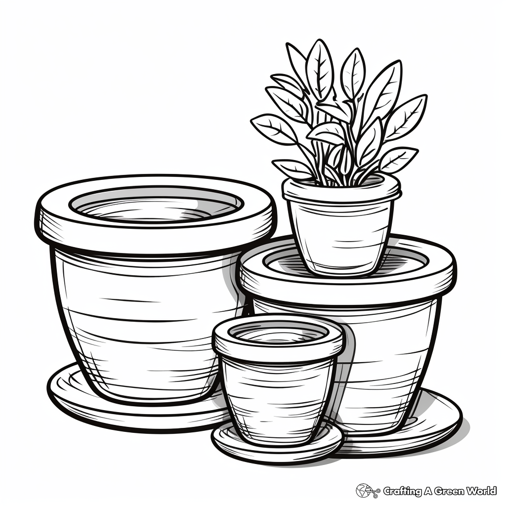 Pottery coloring pages