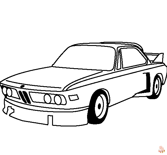 Enjoy the thrill of coloring with bmw coloring pages