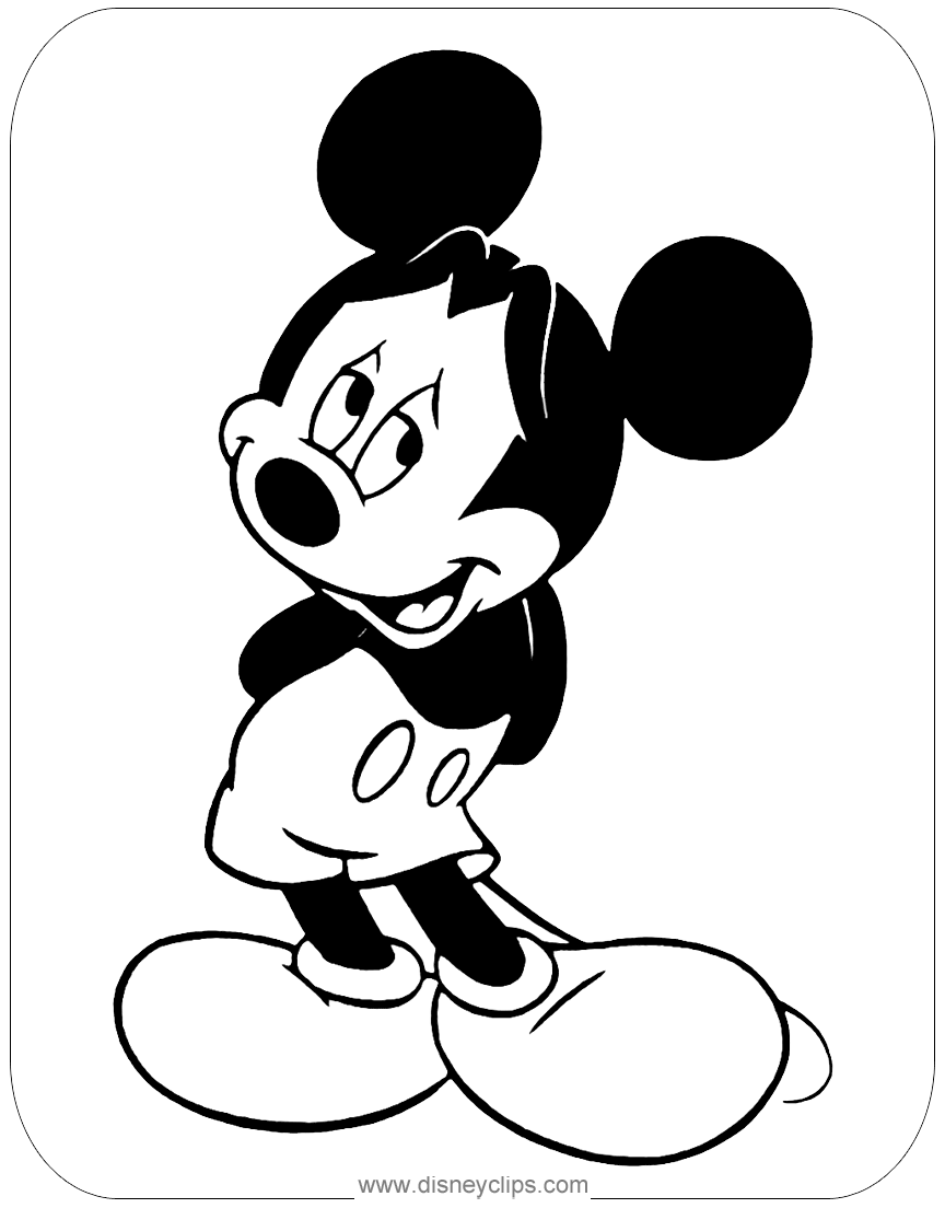 Shy mickeymouse coloring page mickey mouse coloring pages mickey coloring pages mickey mouse drawings