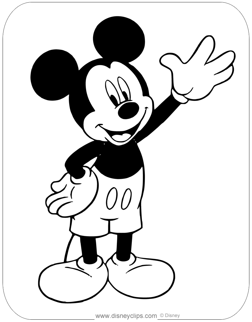 Misc mickey mouse coloring pages