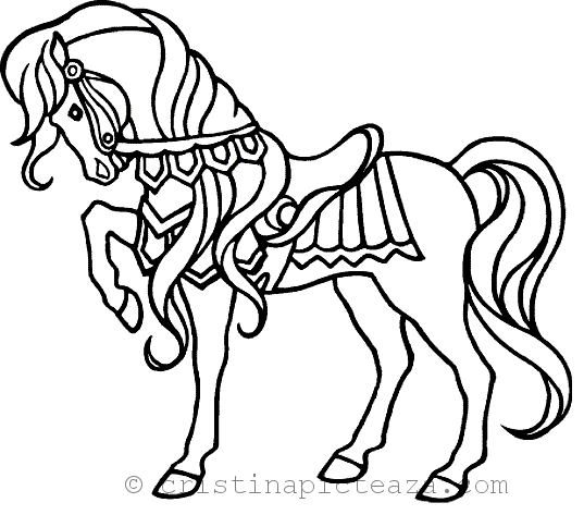 Horse coloring pages â drawing sheets with horses