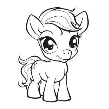 Ponies outline png transparent images free download vector files