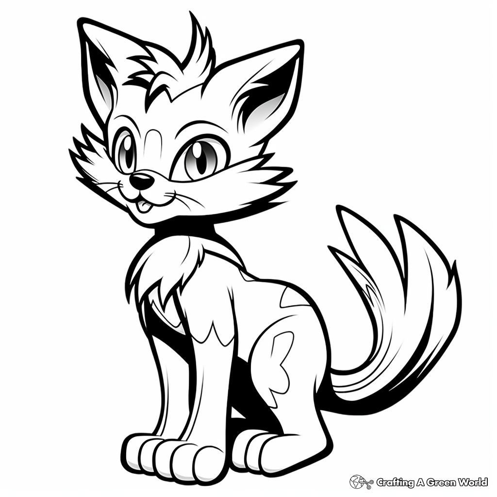 Tails coloring pages