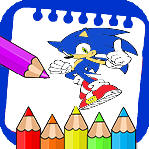 Soni coloring blue cartoon