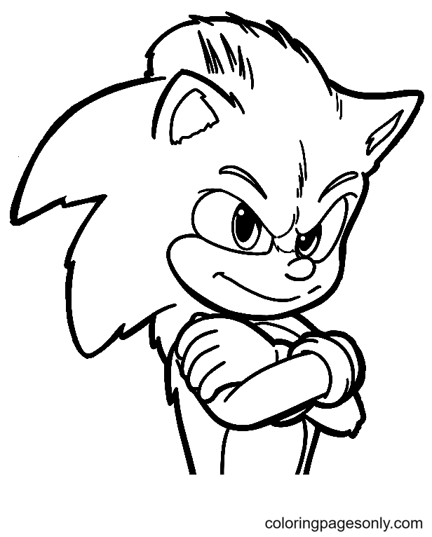 Sonic the hedgehog coloring pages