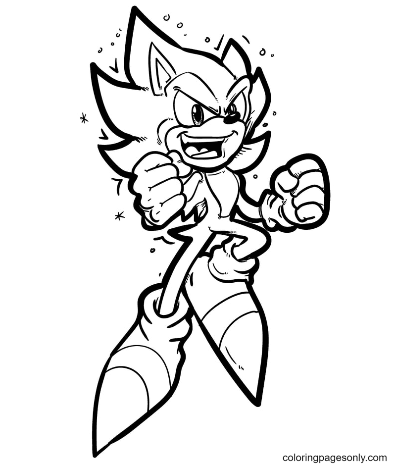 Sonic coloring pages