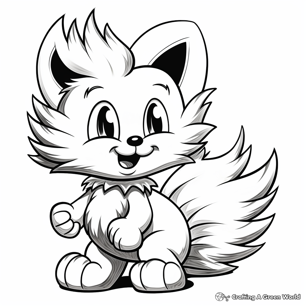 Tails coloring pages