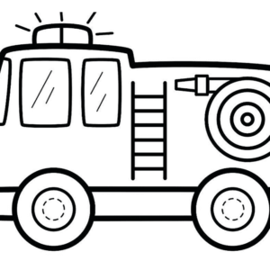 Fire truck coloring pages printable for free download