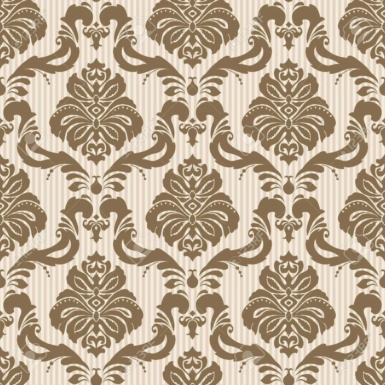 Classic wallpaper seamless ornamental pattern royalty free svg cliparts vectors and stock illustration image