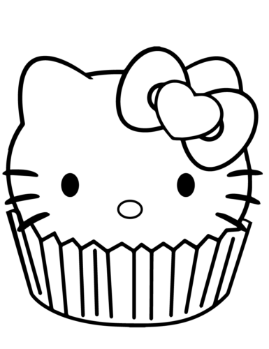 Free cupcake coloring pages printable