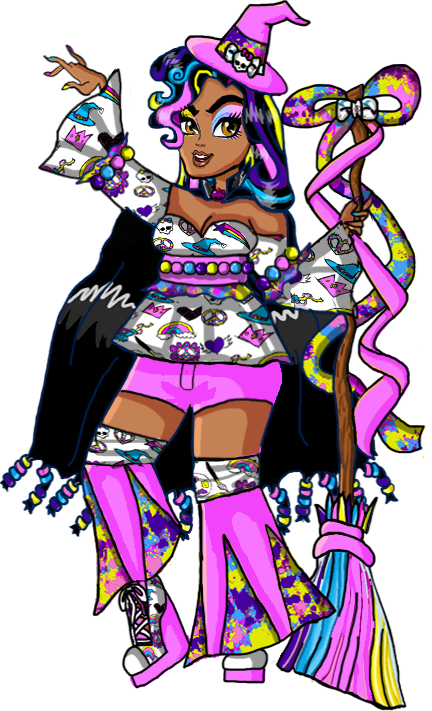 I drew myself as a monster high character rmonsterhigh