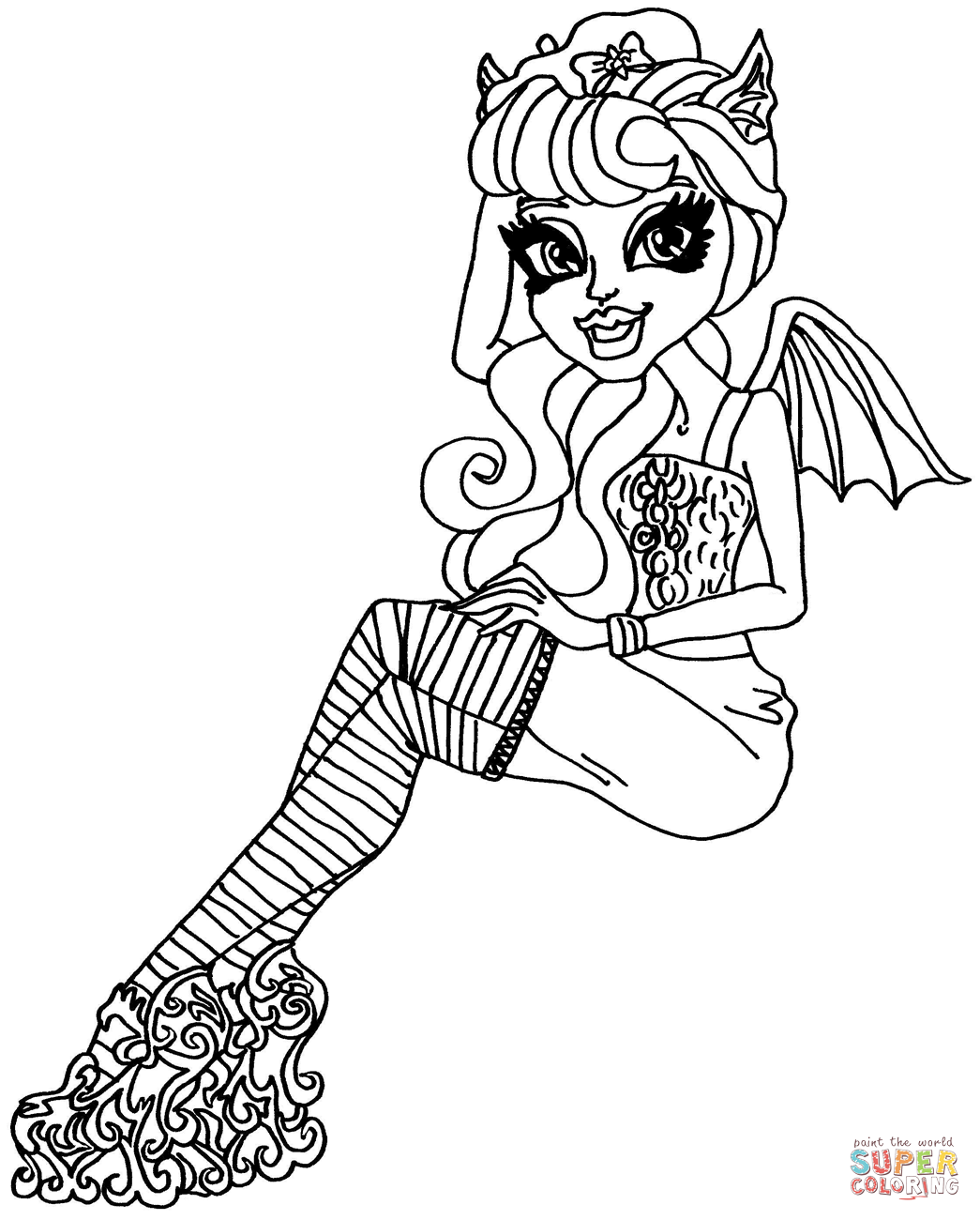 Scaris rochelle goyle coloring page free printable coloring pages