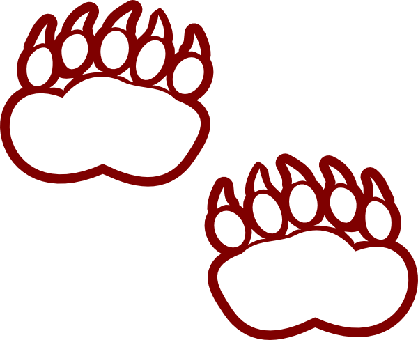 Modified bear paw clip art at