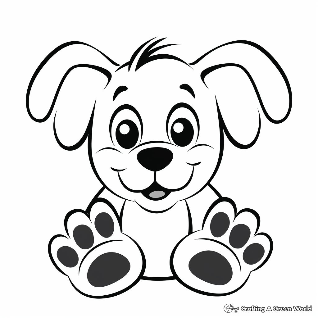 Paw print coloring pages