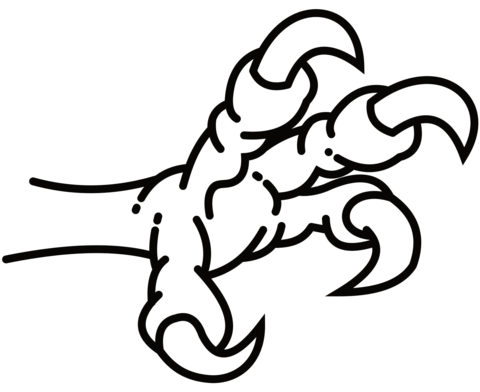 Eagle claws coloring page free printable coloring pages