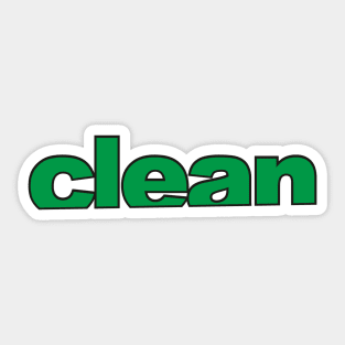 Clean stickers for sale