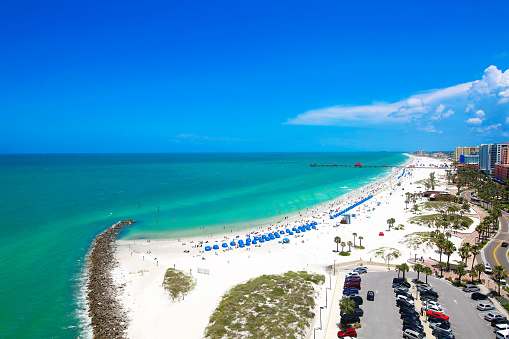 Clearwater beach florida stock photo