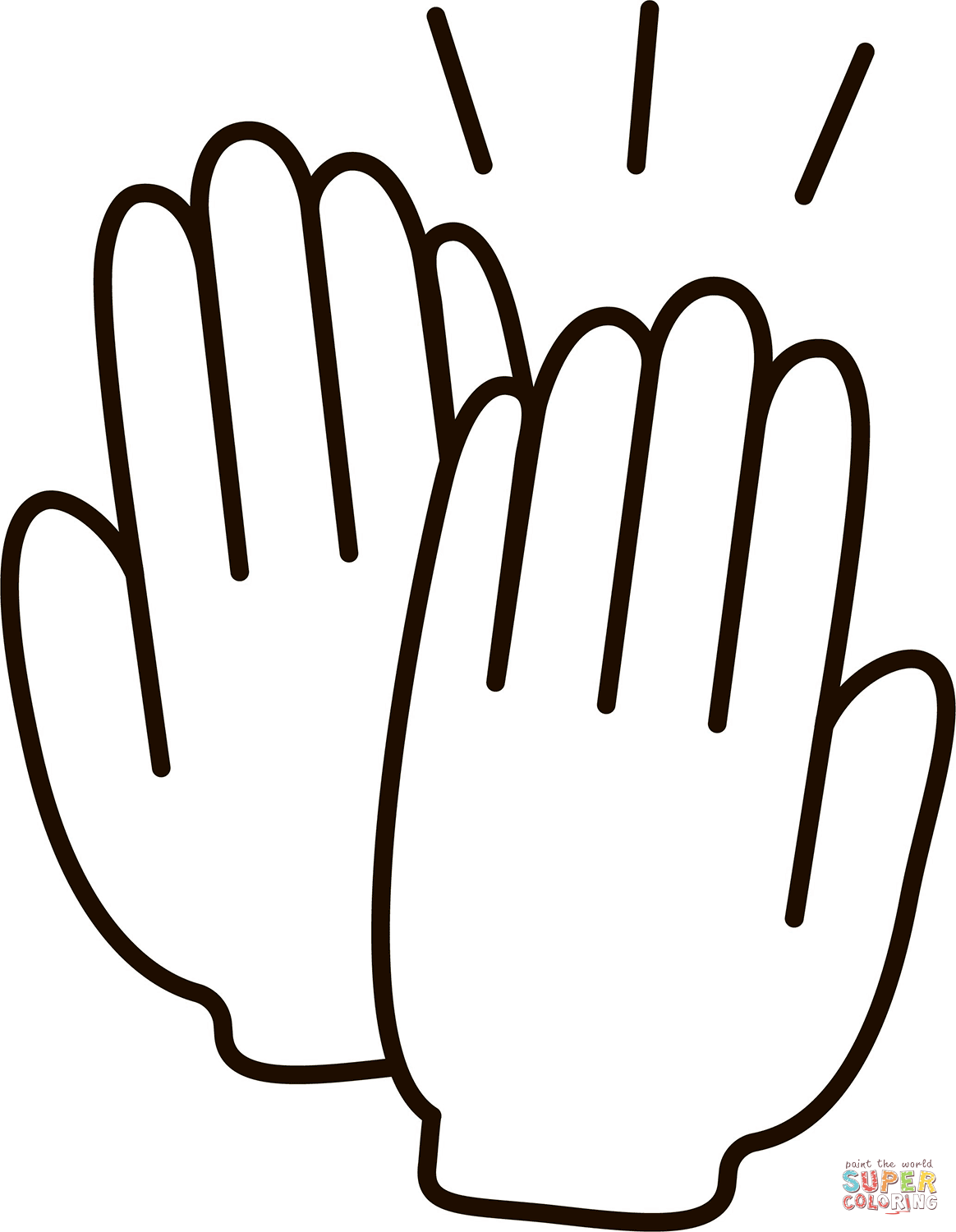 High five coloring page free printable coloring pages