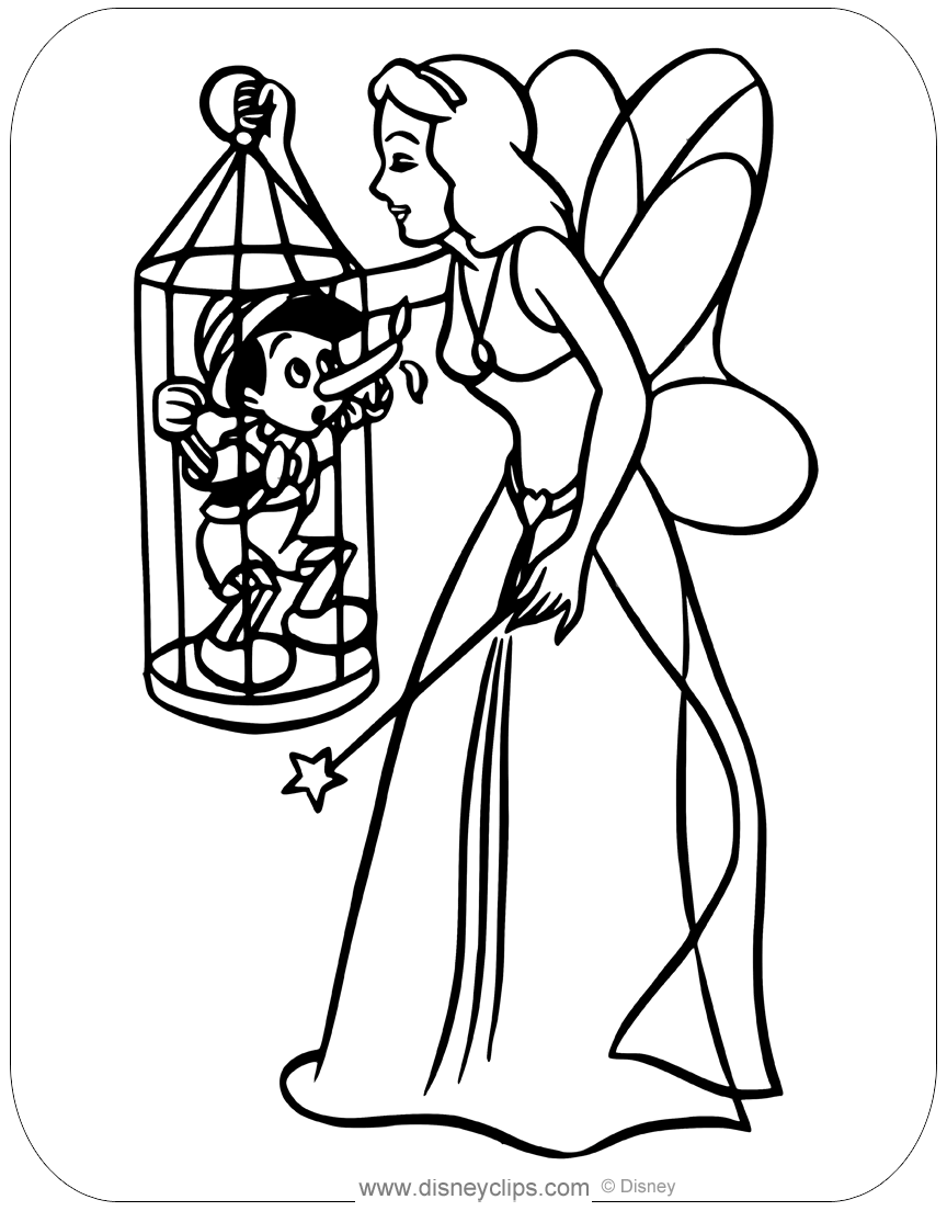 Printable pinocchio coloring pages