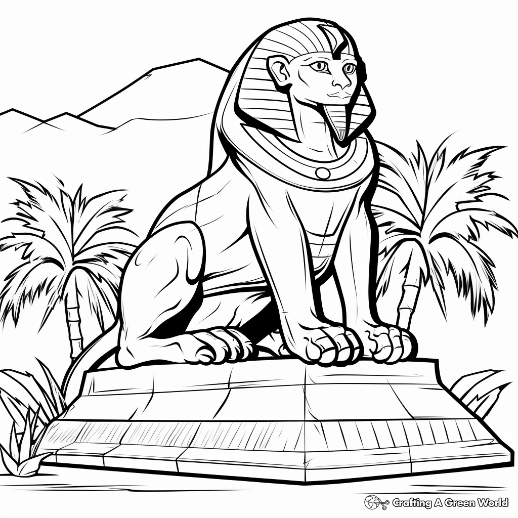 Egyptian coloring pages