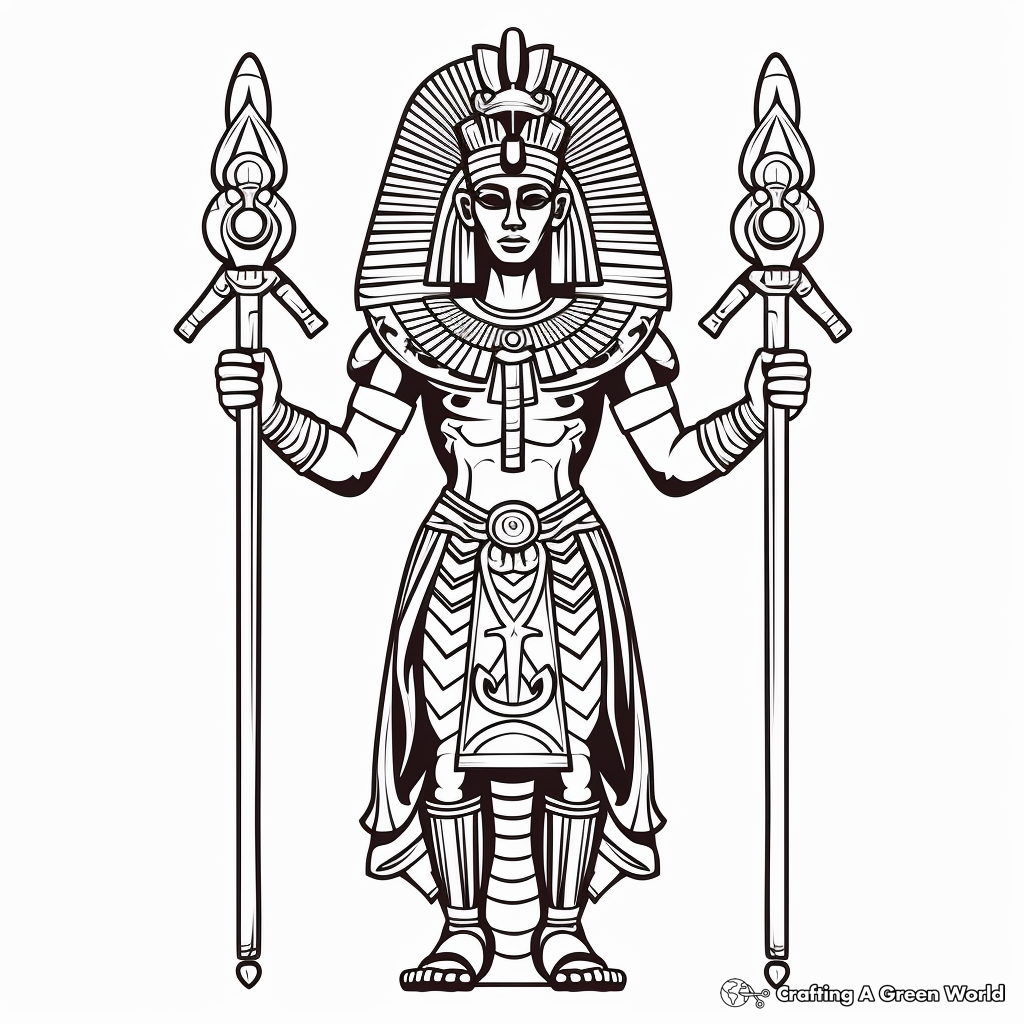 Egyptian coloring pages