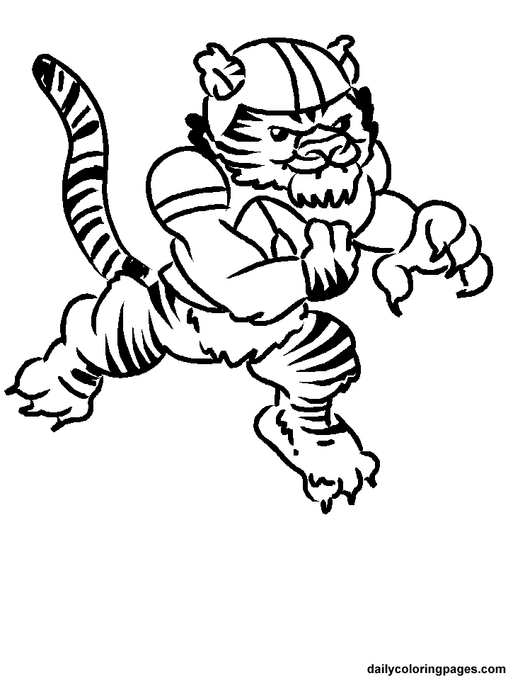 Auburn tigers football coloring pages