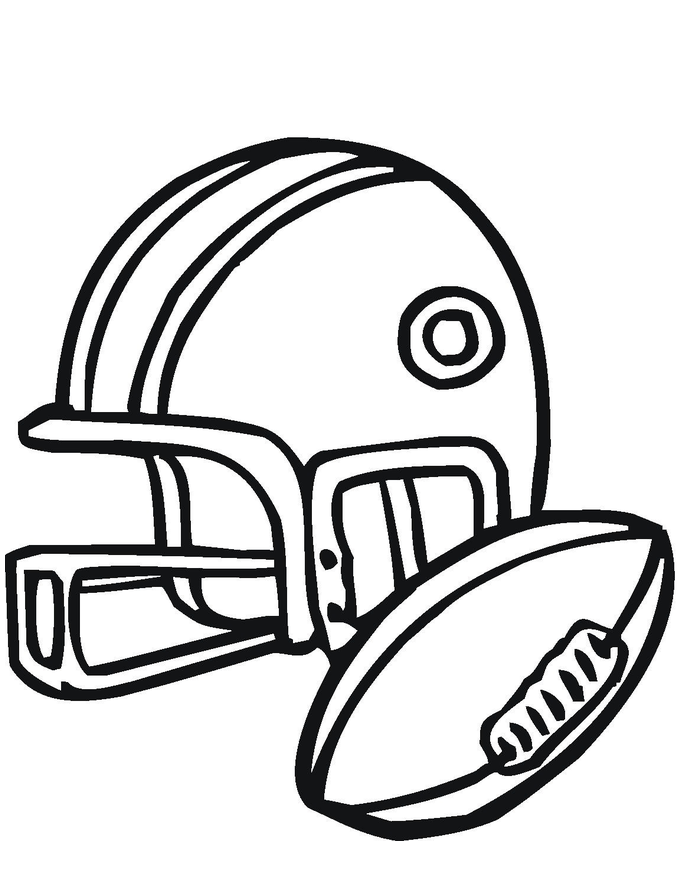 Football helmet drawing