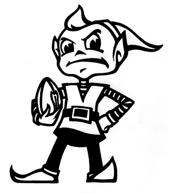 Cleveland browns elf graphic browns elf vault boy character