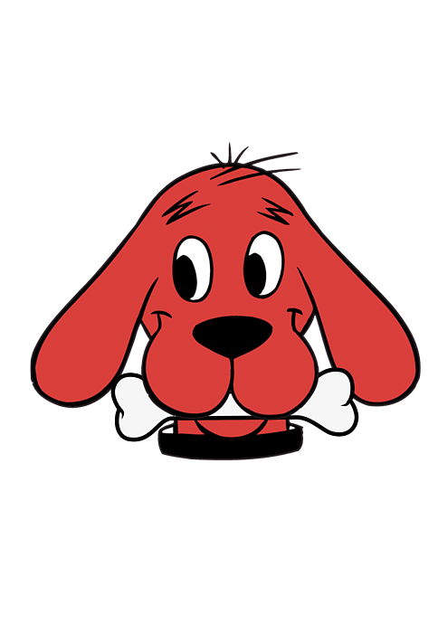 Clifford the big red dog sticker by the gallery