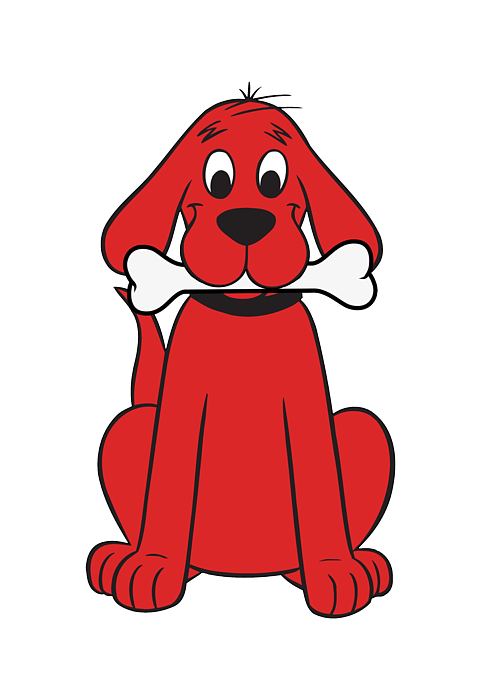 Clifford the big red dog yoga mat by the gallery