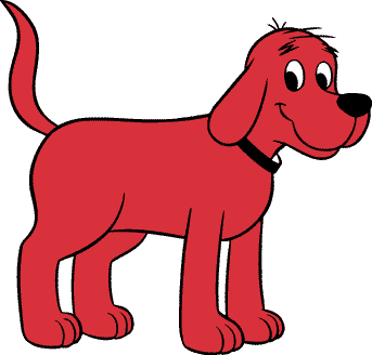 Clifford howard red dog cartoon caracters bird artwork