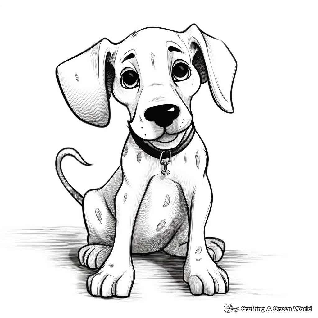 Great dane coloring pages