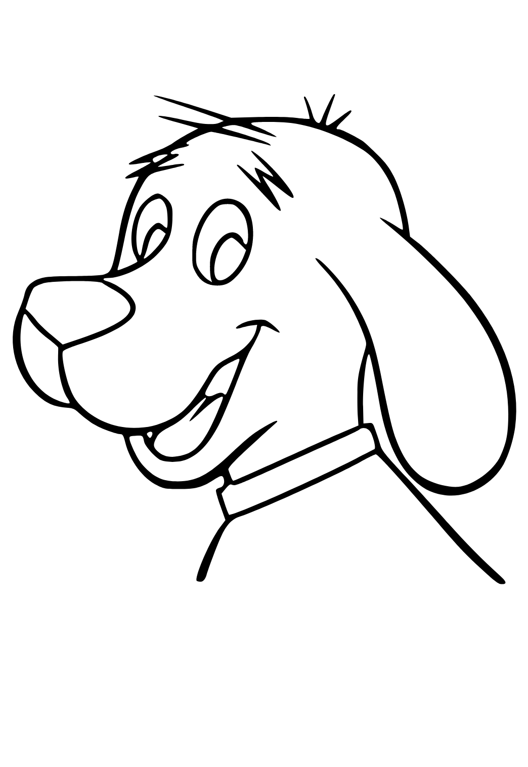 Free printable clifford smile coloring page for adults and kids