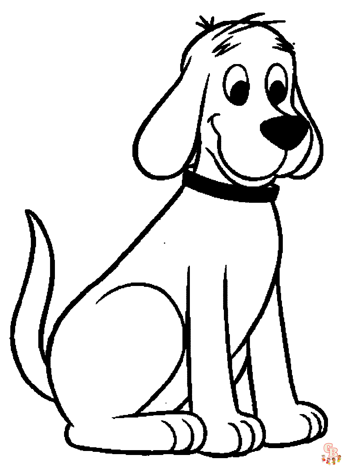 Clifford coloring pages big red dog fun for little artists