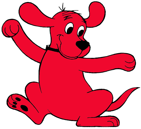 Clifford the big red dog clip art cartoon clip art