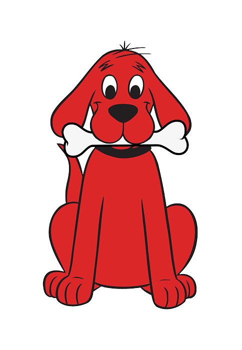Clifford the big red dog sticker by the gallery