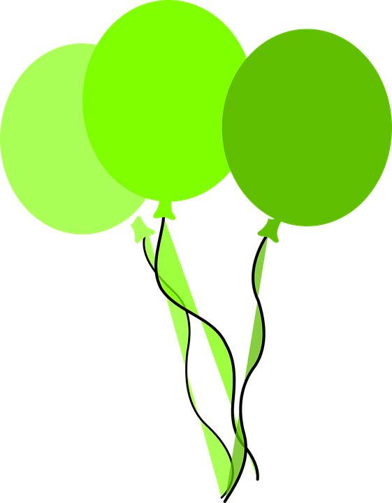 Download balloons green birthday party royalty