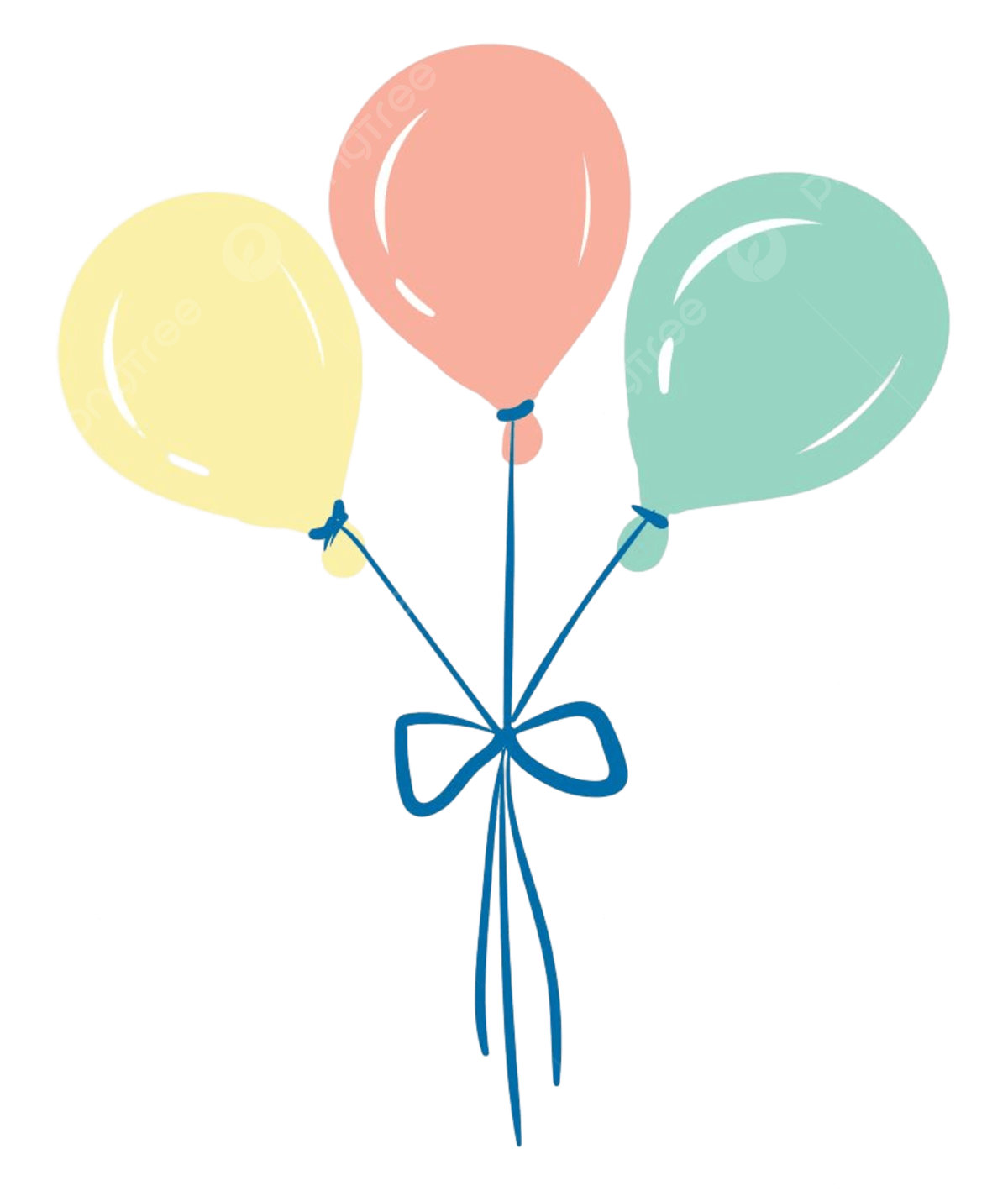 Three balloons png transparent images free download vector files