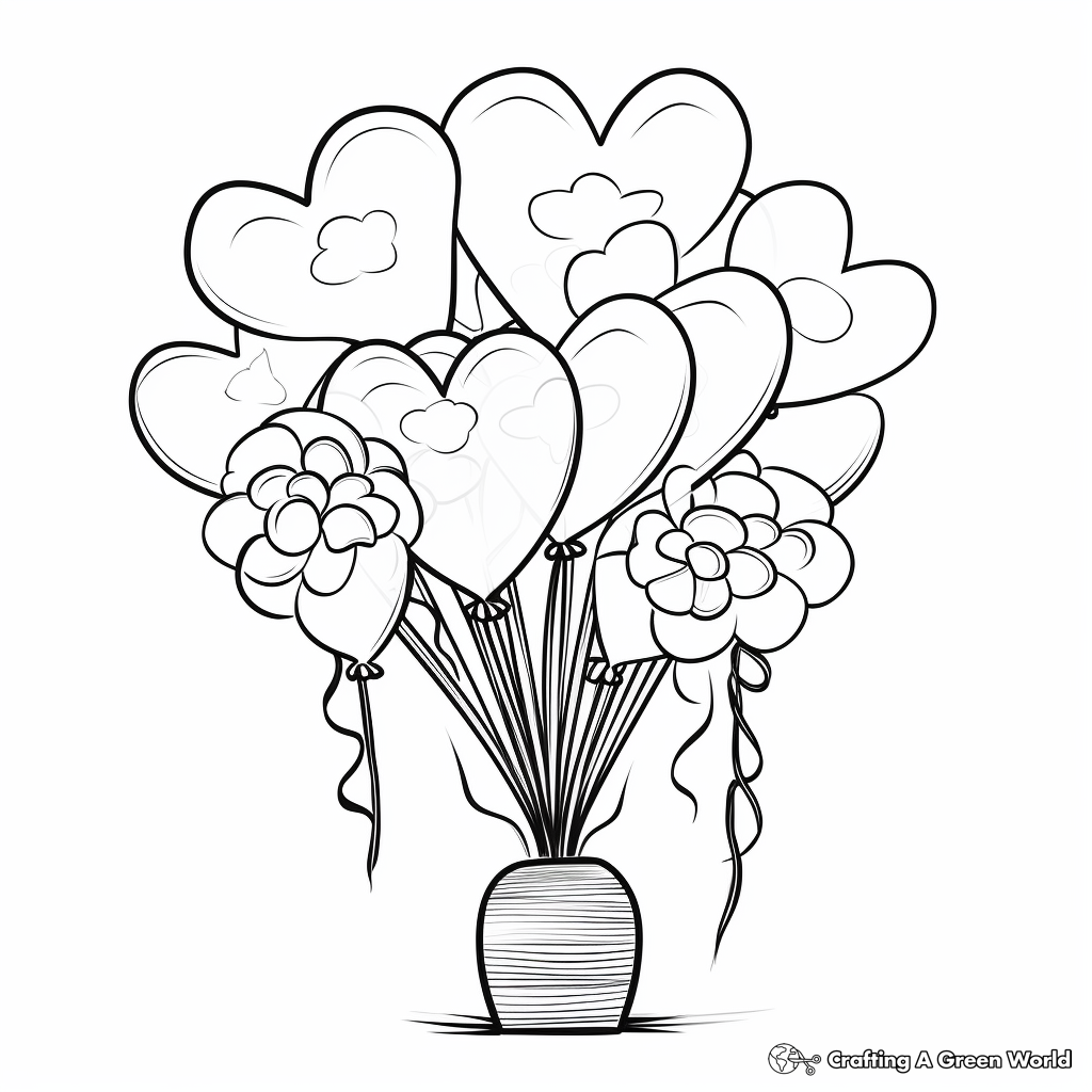 Balloon coloring pages