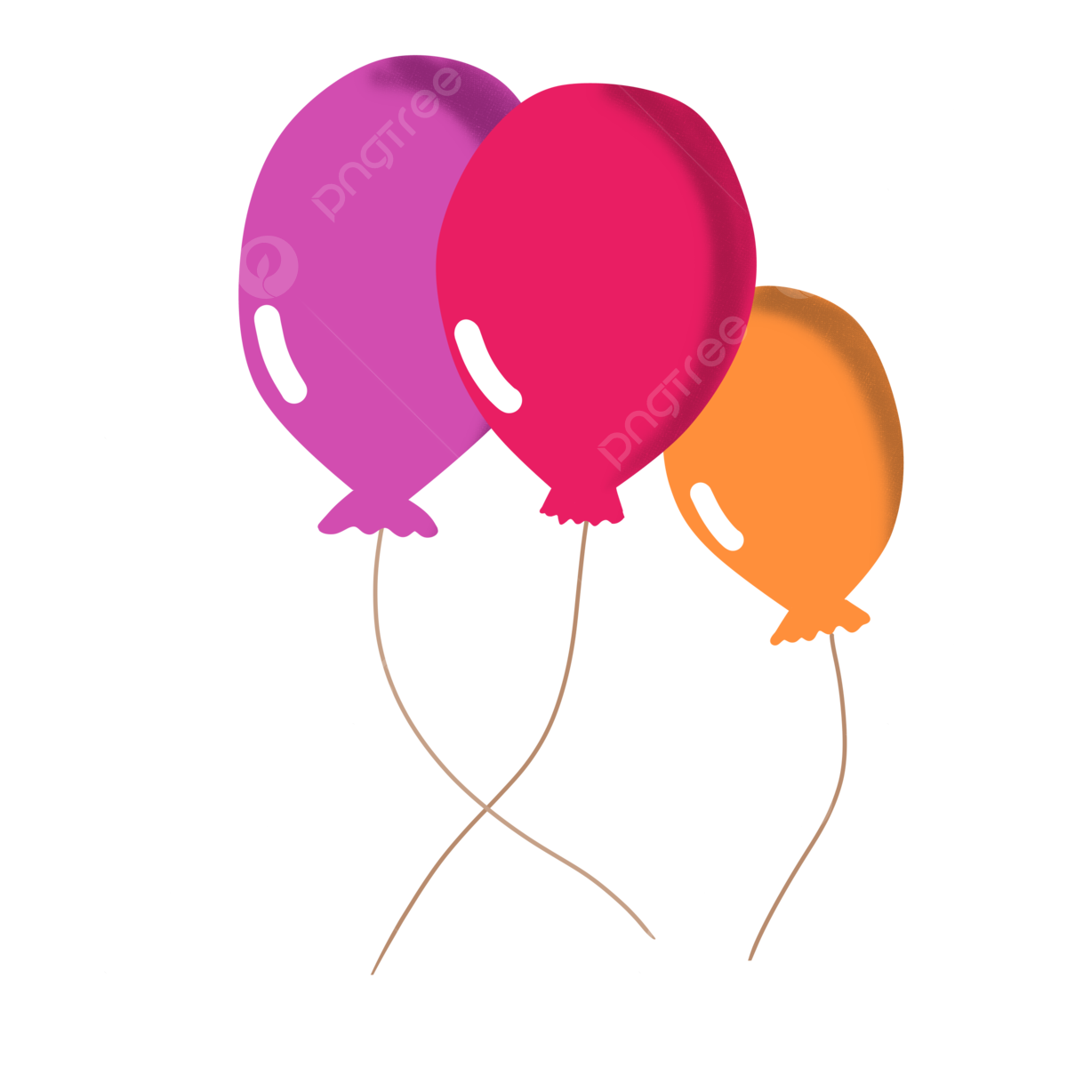 Three balloons png transparent images free download vector files