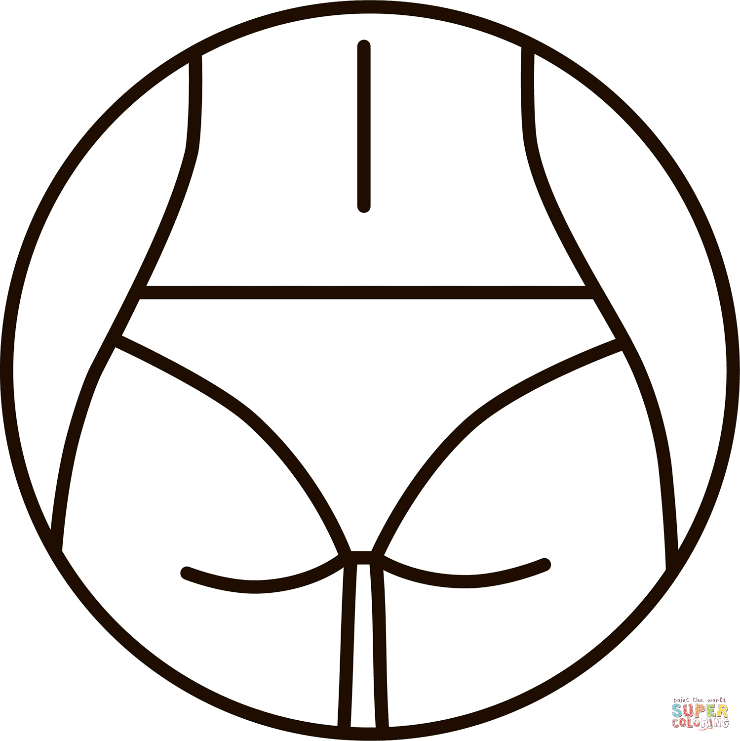 Butt coloring page free printable coloring pages